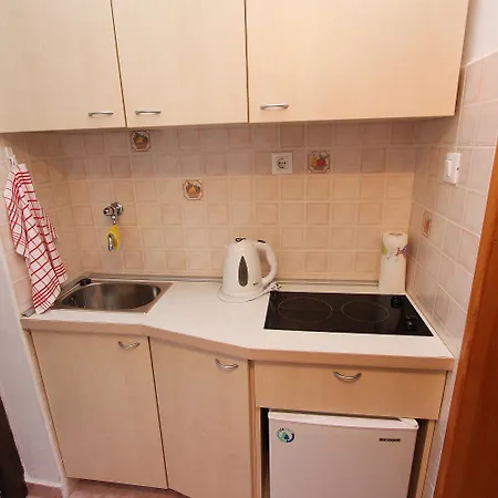 아파트 Studio-apartment Im Mediterranem Steinhaus Und Grosser Terrasse 로비니